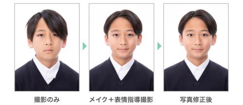 中学受験の男子の仕上がり写真