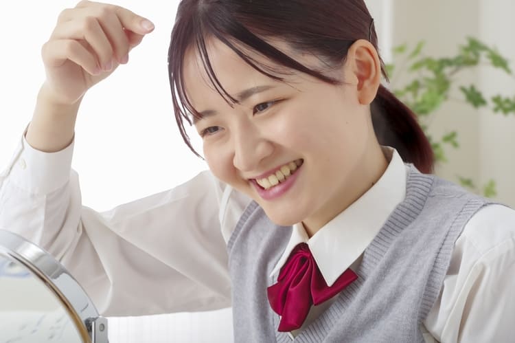 女子の高校受験写真にふさわしい「髪型」は?長さ別のおすすめセット4